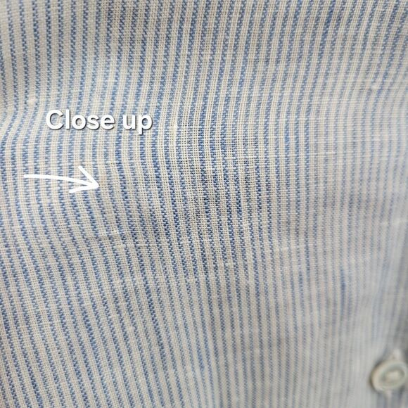 Weekend MaxMara Apotema Linen Canvas Shirt Button Up - Picture 13 of 16